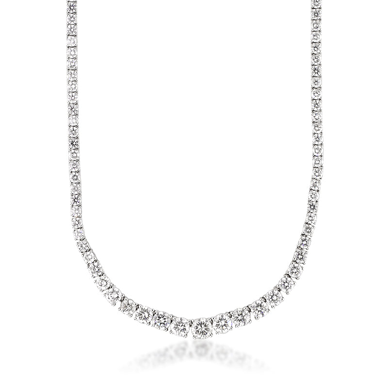 13.07ct Round Brilliant Cut Diamond Necklace