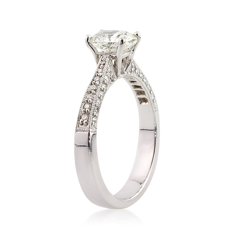 1.60ct Cushion Cut Diamond Engagement Ring