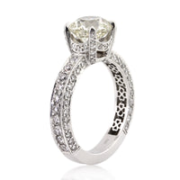 3.05ct Round Brilliant Cut Diamond Engagement Ring