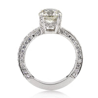 3.05ct Round Brilliant Cut Diamond Engagement Ring