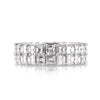 5.65ct Asscher Cut Diamond Two-Row Eternity Band