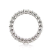 5.65ct Asscher Cut Diamond Two-Row Eternity Band