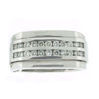 0.75ct Round Brilliant Cut Diamond Men's Wedding Band