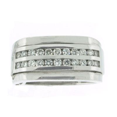 0.75ct Round Brilliant Cut Diamond Men's Wedding Band