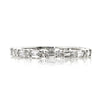 0.85ct Baguette Cut and Round Brilliant Cut Diamond Eternity Band in 18k White Gold
