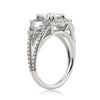 3.57ct Princess Cut Diamond Engagement Ring