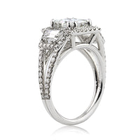 3.57ct Princess Cut Diamond Engagement Ring