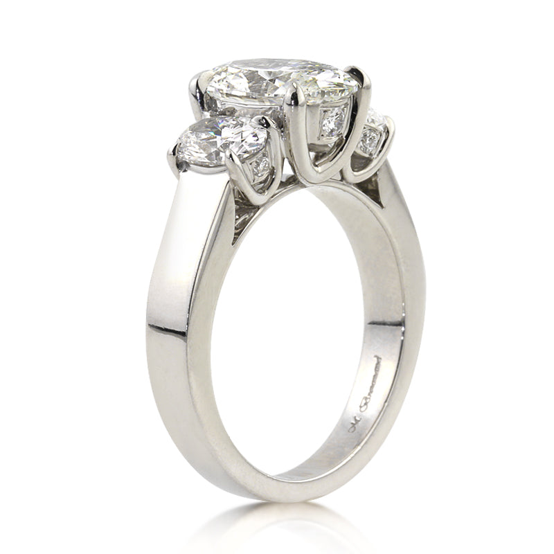 3.08ct Oval Cut Diamond Engagement Ring