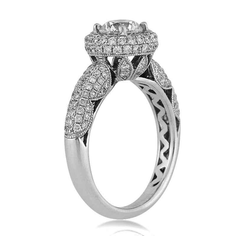 2.10ct Round Brilliant Cut Diamond Engagement Ring