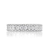 2.40ct Emerald Cut Diamond Eternity Band in 18k White Gold