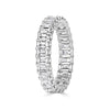 2.40ct Emerald Cut Diamond Eternity Band in 18k White Gold
