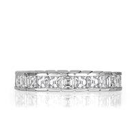 2.20ct Asscher Cut Diamond Eternity Band