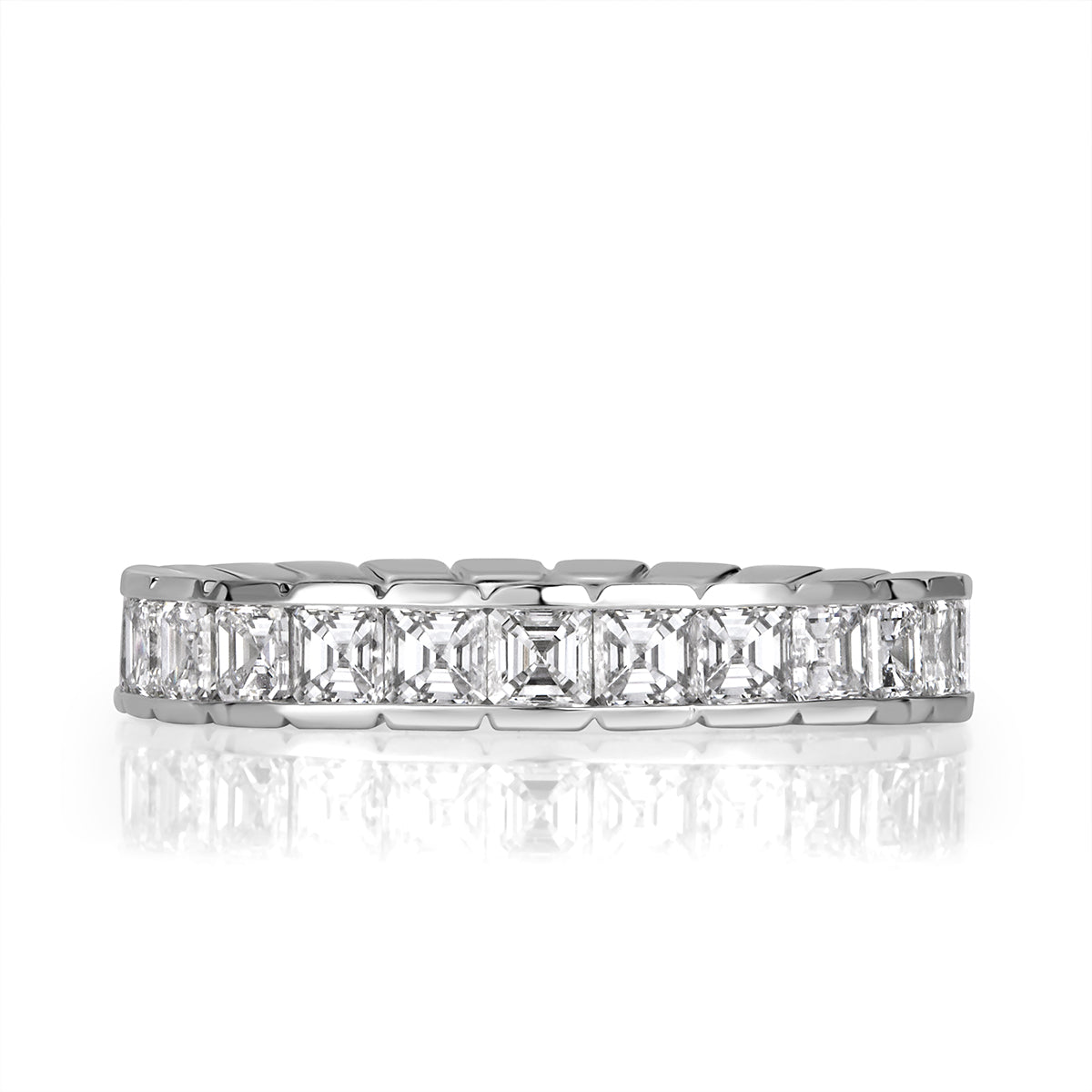 2.20ct Asscher Cut Diamond Eternity Band