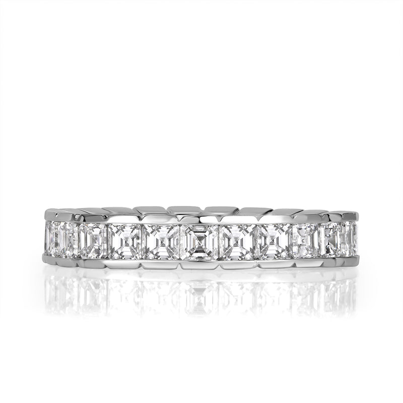 2.20ct Asscher Cut Diamond Eternity Band