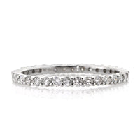1.00ct Round Brilliant Cut Diamond Eternity Band in 18k White Gold