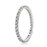 1.00ct Round Brilliant Cut Diamond Eternity Band in 18k White Gold