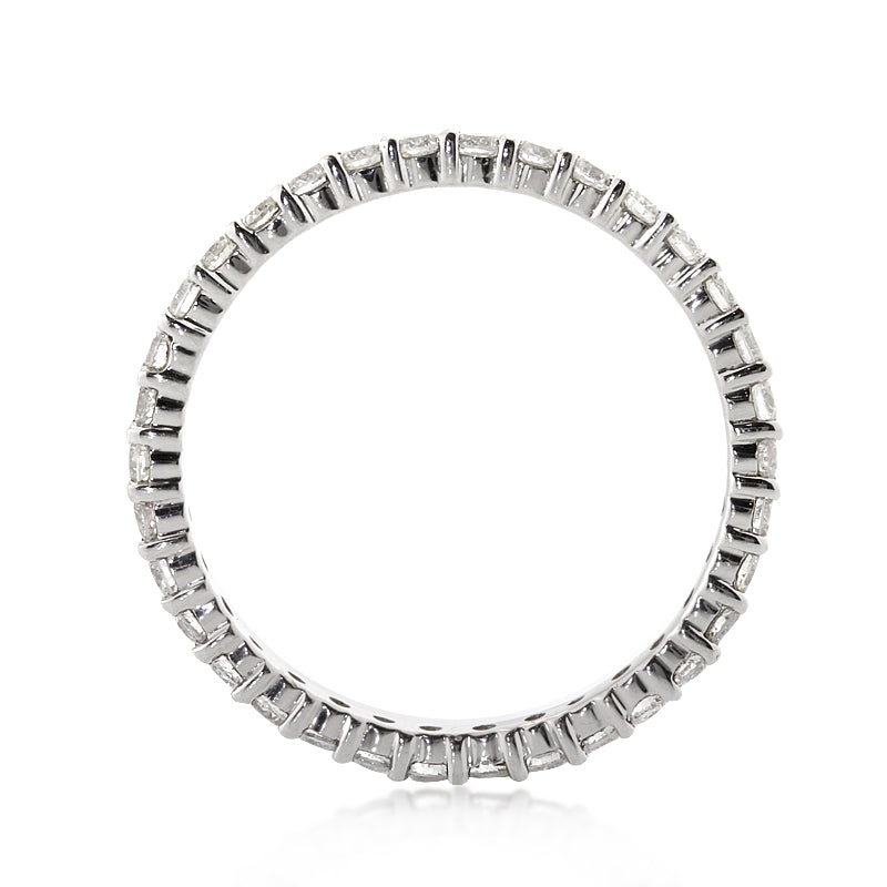 1.00ct Round Brilliant Cut Diamond Eternity Band in 18k White Gold