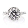 3.29ct Round Brilliant Cut Diamond Engagement Ring