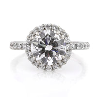 3.29ct Round Brilliant Cut Diamond Engagement Ring