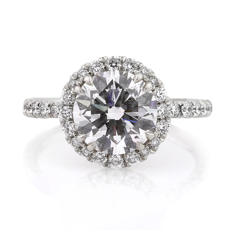 3.29ct Round Brilliant Cut Diamond Engagement Ring