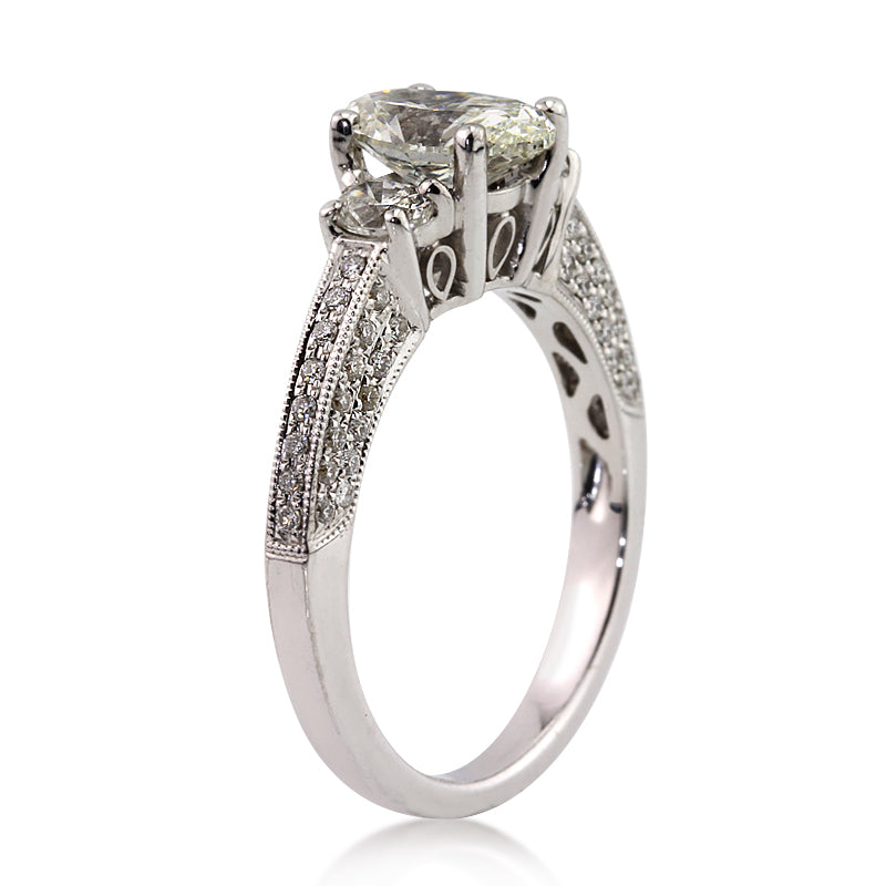 1.81ct Oval Cut Diamond Engagement Ring