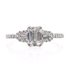 1.36ct Emerald Cut Diamond Engagement Ring
