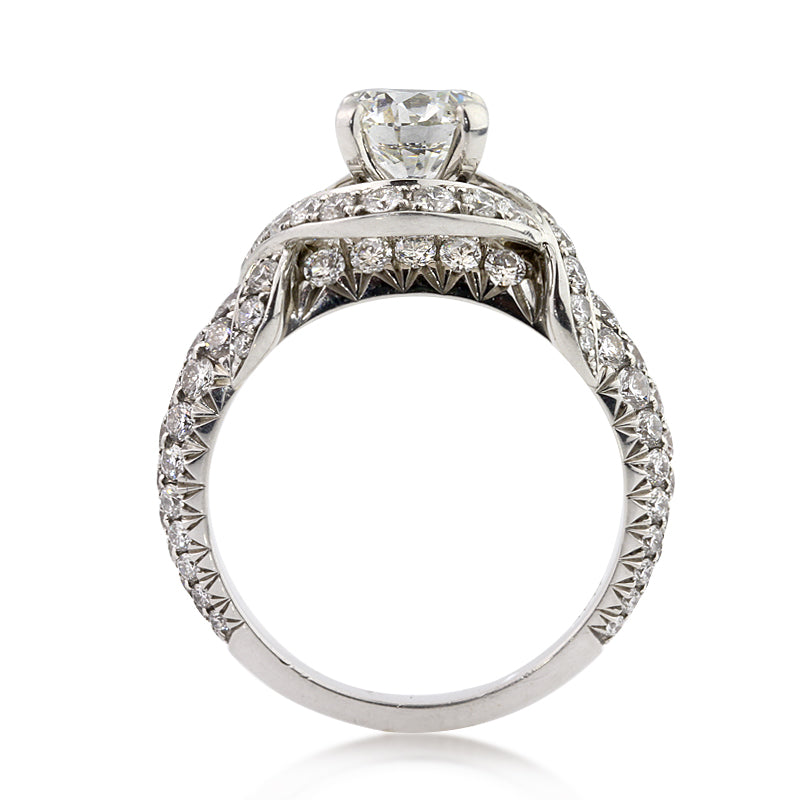 3.03ct Round Brilliant Cut Diamond Engagement Ring