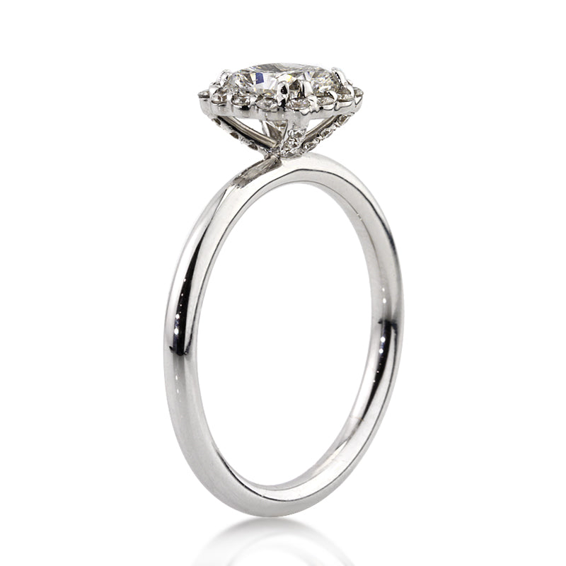 1.32ct Cushion Cut Diamond Engagement Ring