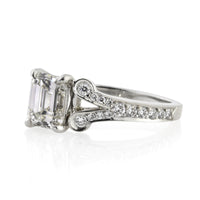 2.01ct Emerald Cut Diamond Engagement Ring