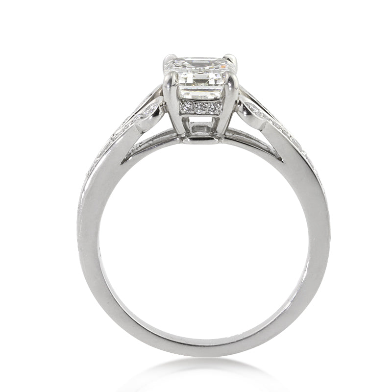 2.01ct Emerald Cut Diamond Engagement Ring