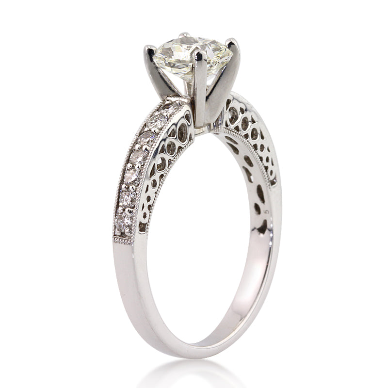 1.44ct Radiant Cut Diamond Engagement Ring