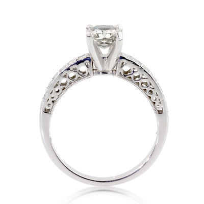 1.44ct Radiant Cut Diamond Engagement Ring