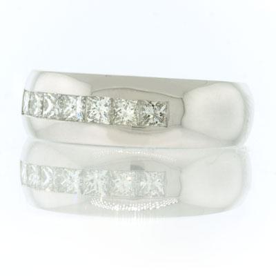 1.30ct Princess Cut Diamond Men's Wedding Band