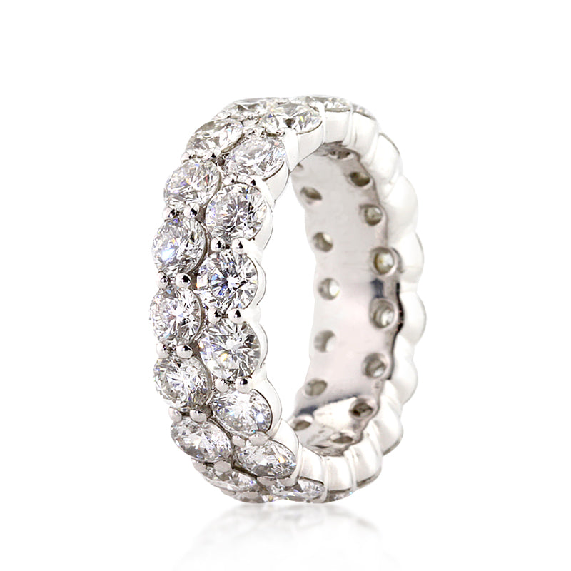 5.03ct Round Brilliant Cut Diamond Eternity Band in Platinum
