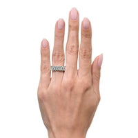 5.03ct Round Brilliant Cut Diamond Eternity Band in Platinum