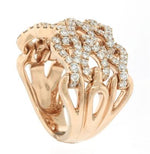 1.40ct Rose Gold Round Brilliant Cut Diamond Ring Masterpiece