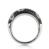 2.55ct Black and White Round Diamond Ring Masterpiece