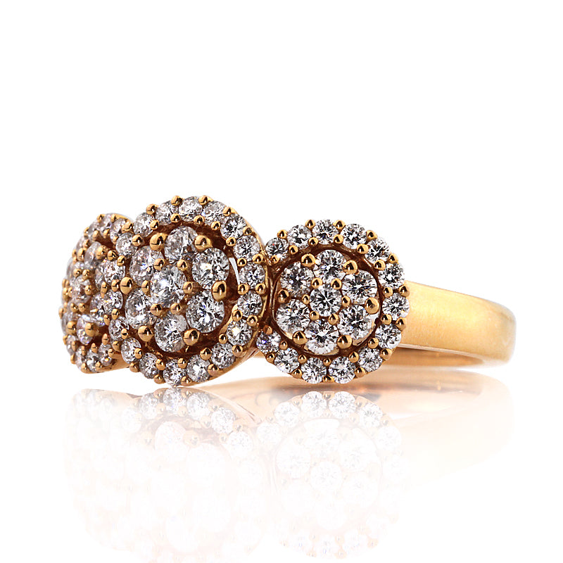 1.25ct Rose Gold Round Brilliant Cut Diamond Ring Masterpiece