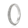 1.07ct Round Brilliant Cut Diamond Eternity Band Micropave Setting