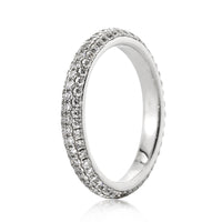 1.07ct Round Brilliant Cut Diamond Eternity Band Micropave Setting