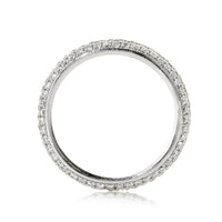1.07ct Round Brilliant Cut Diamond Eternity Band Micropave Setting