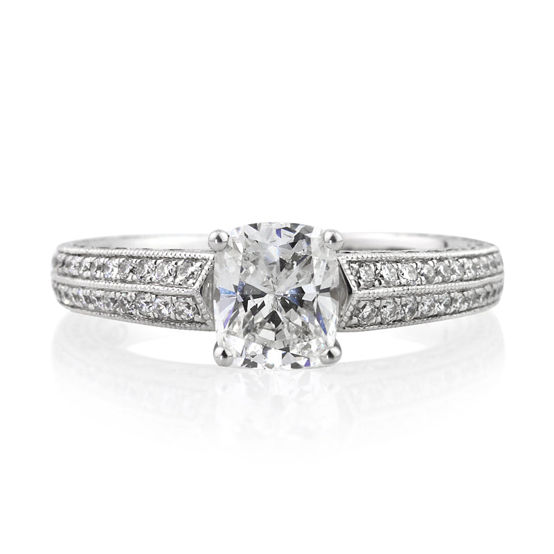 2.18ct Cushion Cut Diamond Engagement Ring