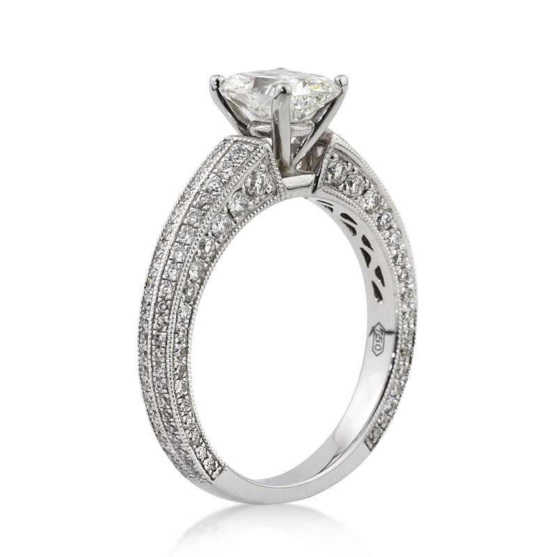 2.18ct Cushion Cut Diamond Engagement Ring