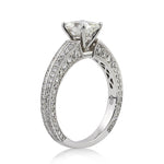2.18ct Cushion Cut Diamond Engagement Ring