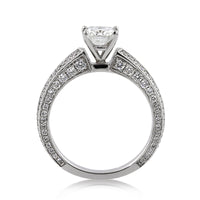 2.18ct Cushion Cut Diamond Engagement Ring