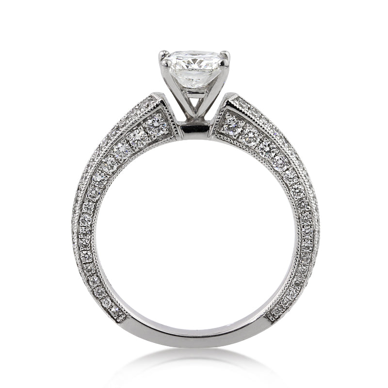 2.18ct Cushion Cut Diamond Engagement Ring