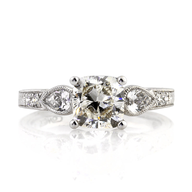 2.20ct Cushion Cut Diamond Engagement Ring