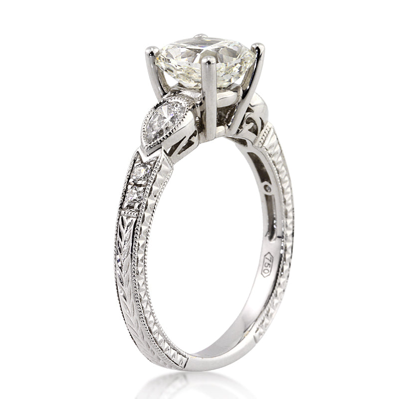 2.20ct Cushion Cut Diamond Engagement Ring