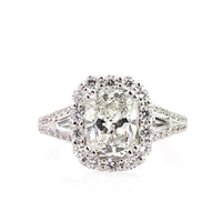 3.24ct Cushion Cut Diamond Engagement Ring