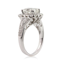 3.24ct Cushion Cut Diamond Engagement Ring